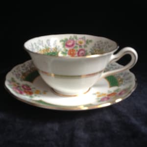 Vintage Grosvenor Bone China Cup and Saucer