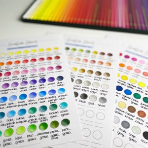 Color tracker, Colour tracker, Coloring book tracker, Colouring book tracker, Color chart, Pencil chart