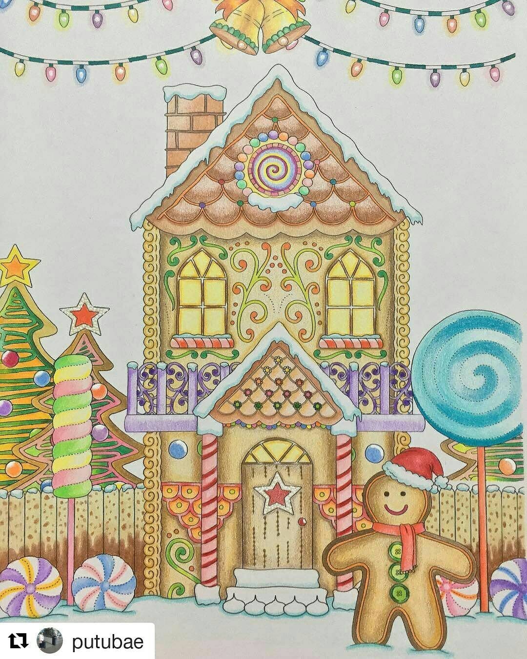 Christmas Coloring Pages Gingerbread House from Etsy