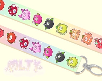 Fruity Friends! Rainbow Animal Lanyard