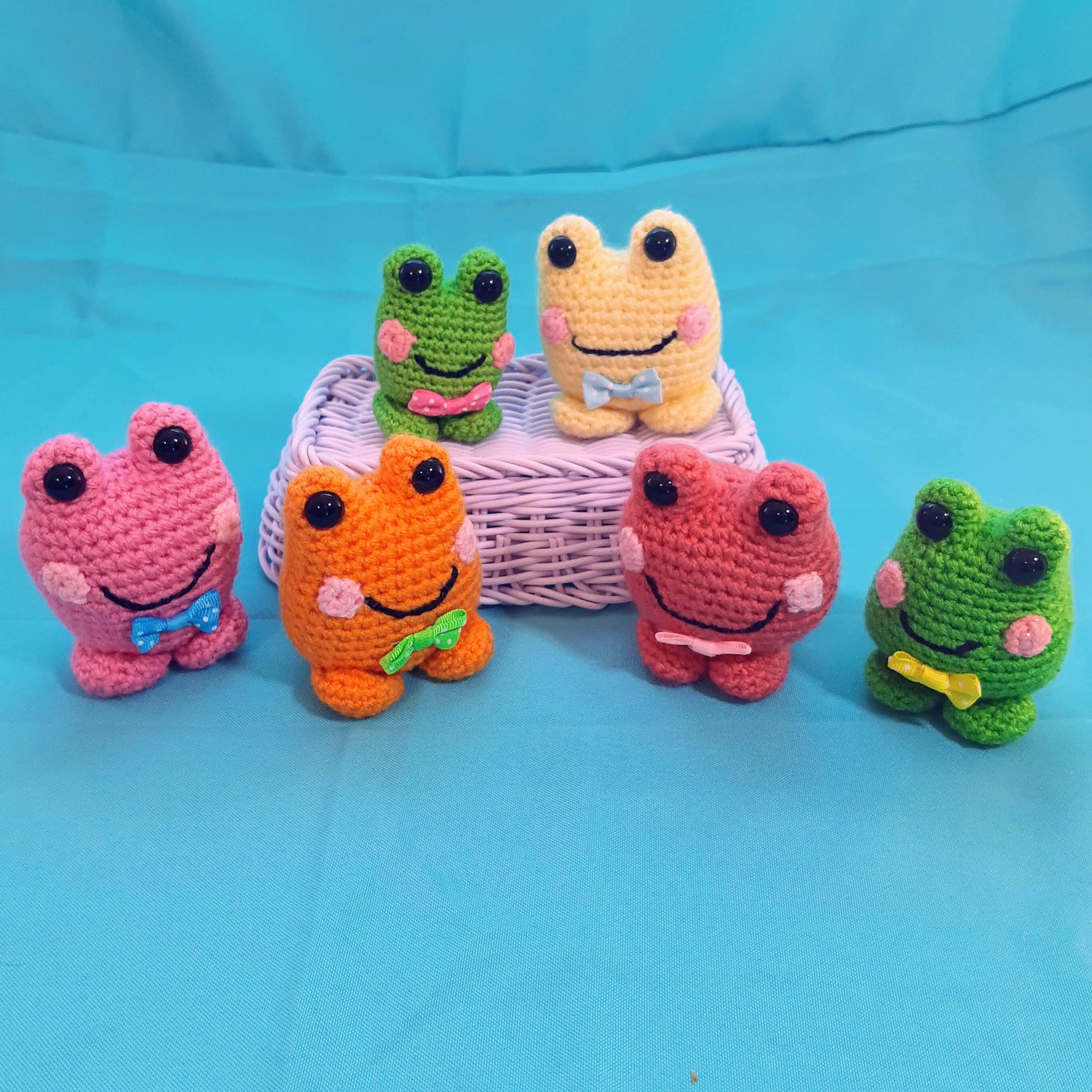 Cute Crochet Amigurumi Sweet Froggies Frog Pastel Yellow Green | Etsy