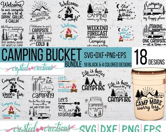 Download Templates Scrapbooking Png Dxf Camp Htv Svg Silhouette Design Camping Svg Spring Svg Light Svg Vinyl Design Fun Camping Buckets Svg Summer Fire