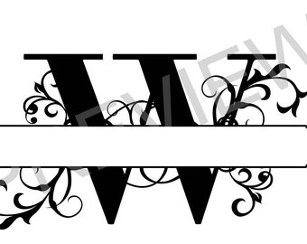 Download Letter w monogram | Etsy