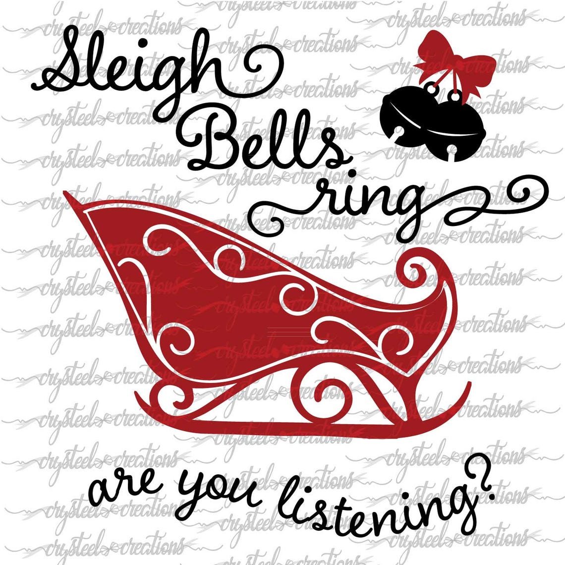 Sleigh Bells Ring are you listening SVG PNG Christmas SVG Etsy