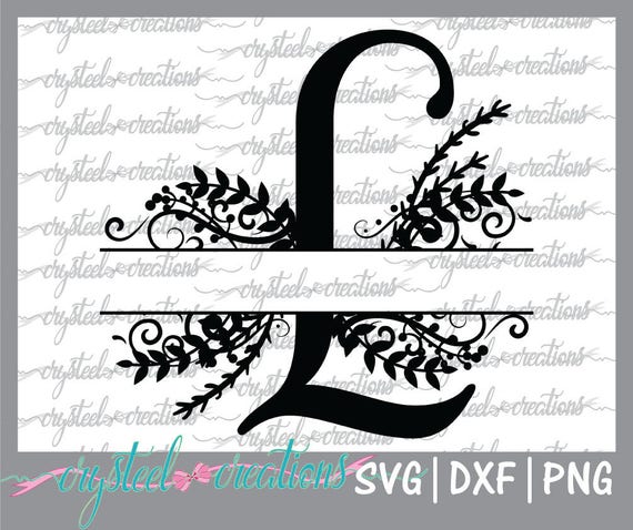 Download Letter L Split Monogram Svg Png Dxf Regal Split Alphabet Etsy