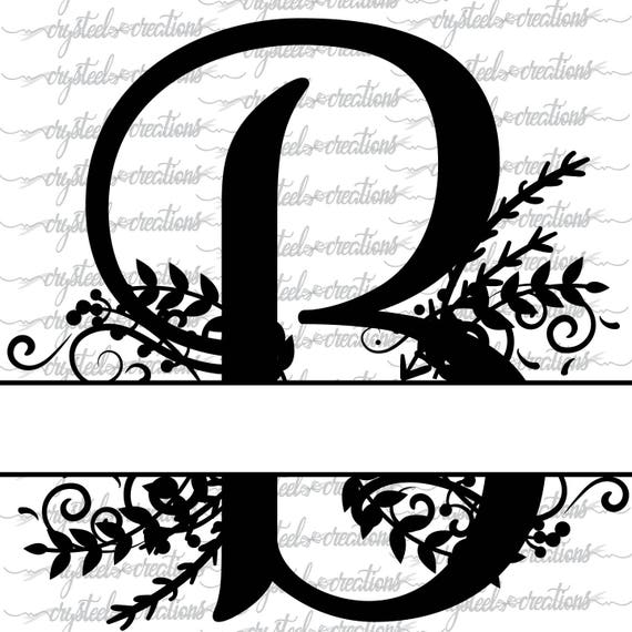 Download Letter B Split Monogram Svg Png Dxf Regal Split Alphabet Etsy