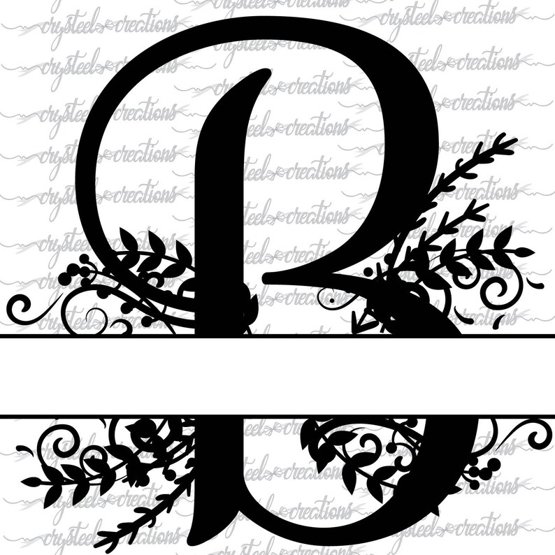 Download Letter B Split Monogram SVG PNG DXF Regal Split Alphabet | Etsy