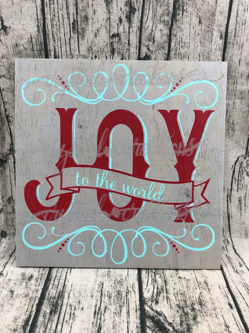 Download Joy to the World SVG PNG Christmas SVG Silhouette Cricut ...