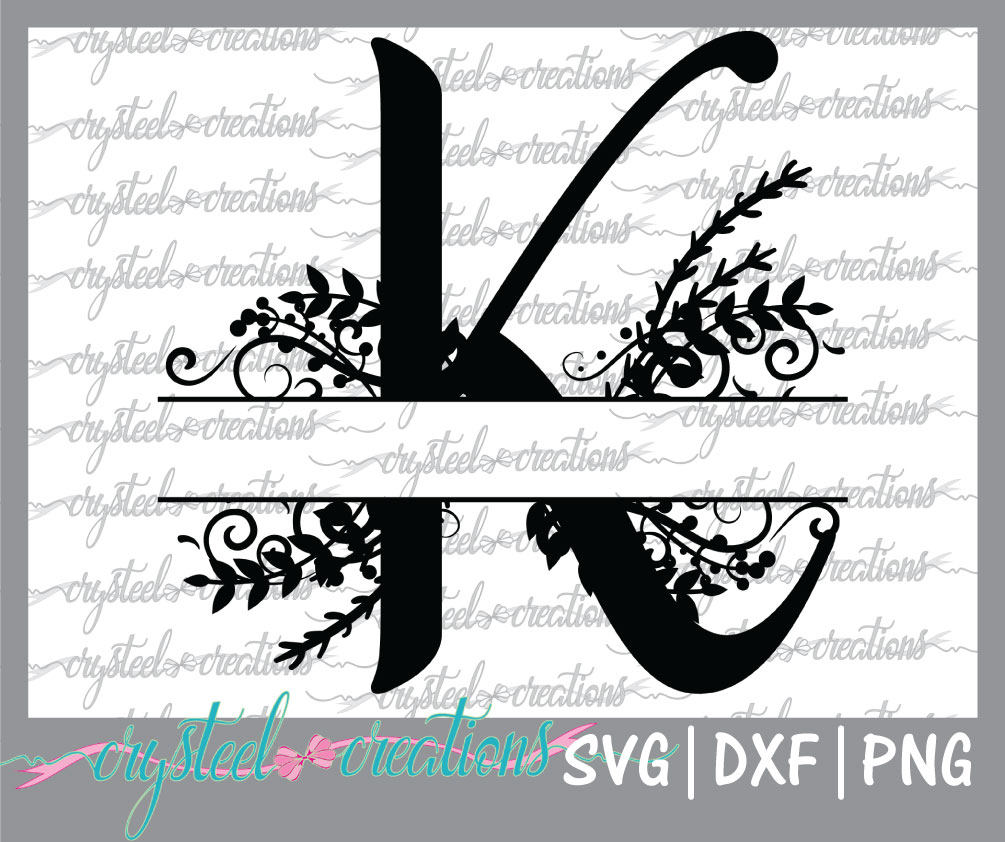 Download Letter K Split Monogram SVG PNG DXF Regal Split Alphabet ...