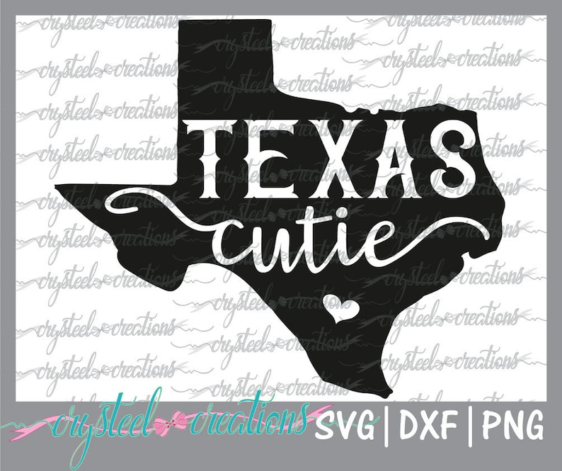 Download Texas cutie SVG PNG DXF Cricut Silhouette Design Vinyl | Etsy