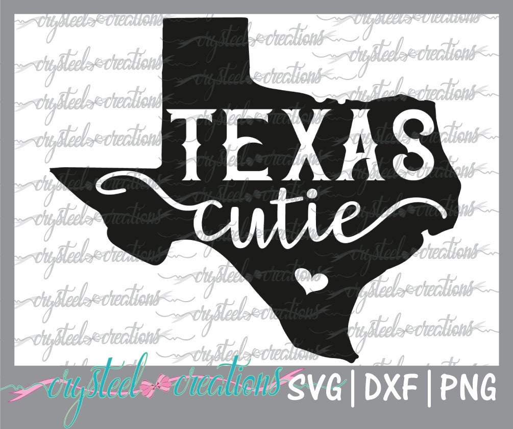Download Texas cutie SVG PNG DXF Cricut Silhouette Design Vinyl | Etsy