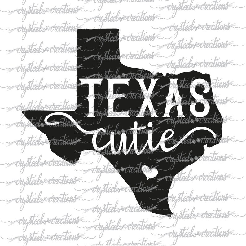 Download Texas cutie SVG PNG DXF Cricut Silhouette Design Vinyl | Etsy