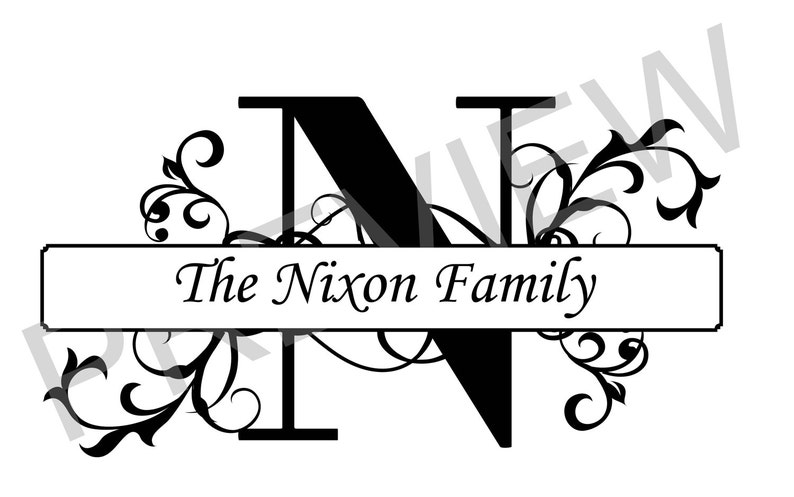 Download Split Monogram SVG Letter N Regal Split Alphabet Vector | Etsy