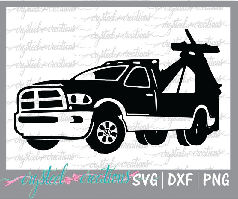 Download Dodge Ram Tow Truck SVG PNG T-shirt Design file | Etsy