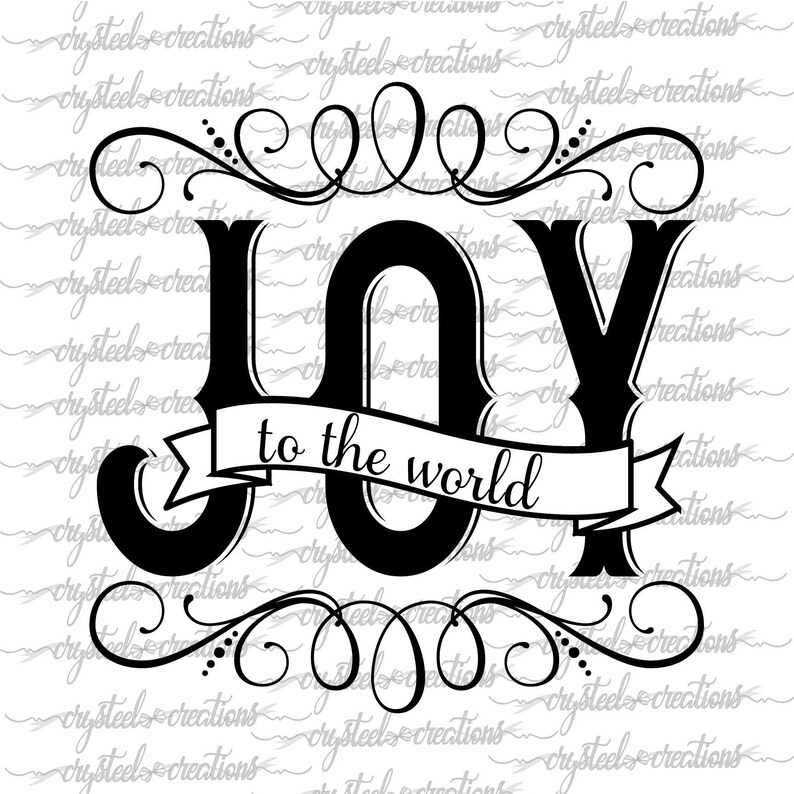 Joy to the World SVG PNG Christmas SVG Silhouette Cricut ...