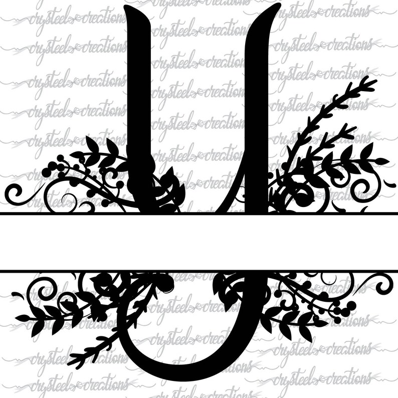 Letter Y Split Monogram SVG PNG DXF Regal Split Alphabet | Etsy