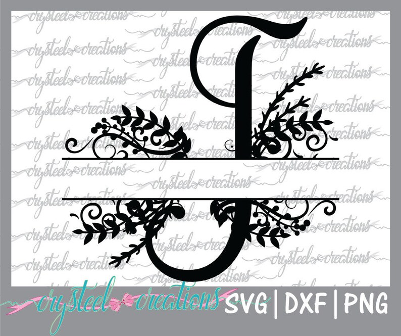Download Cricut Regal Split Alphabet Silhouette Studio Laurels Letter J Split Monogram Svg Ready To Cut Png Vector Files For Silhouette Dxf Paper Party Kids Craft Supplies Tools