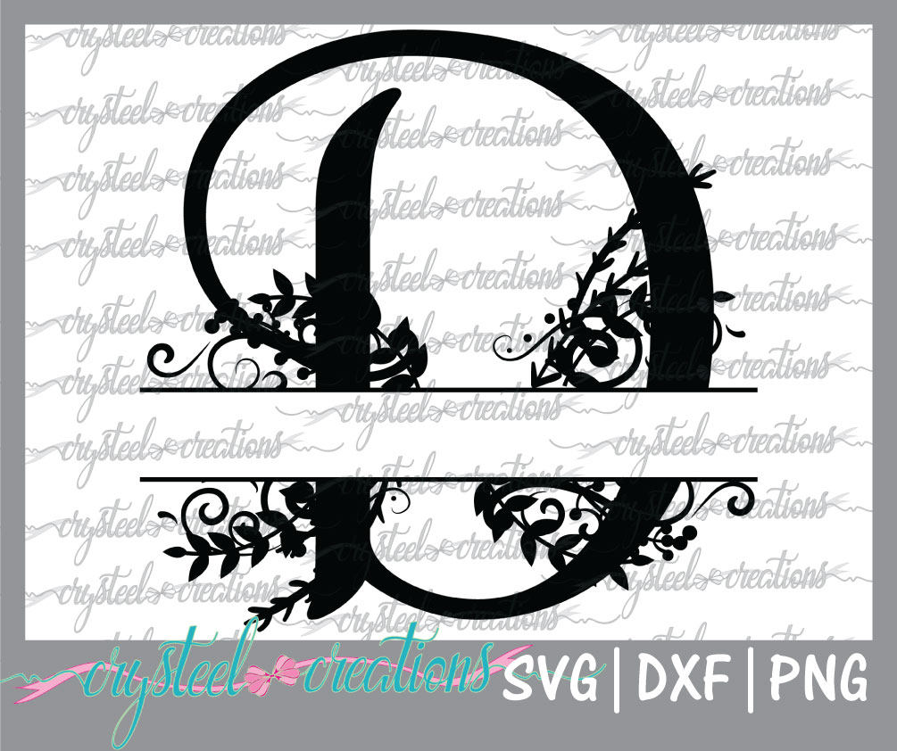 Download Letter D Split Monogram SVG PNG DXF Regal Split Alphabet | Etsy