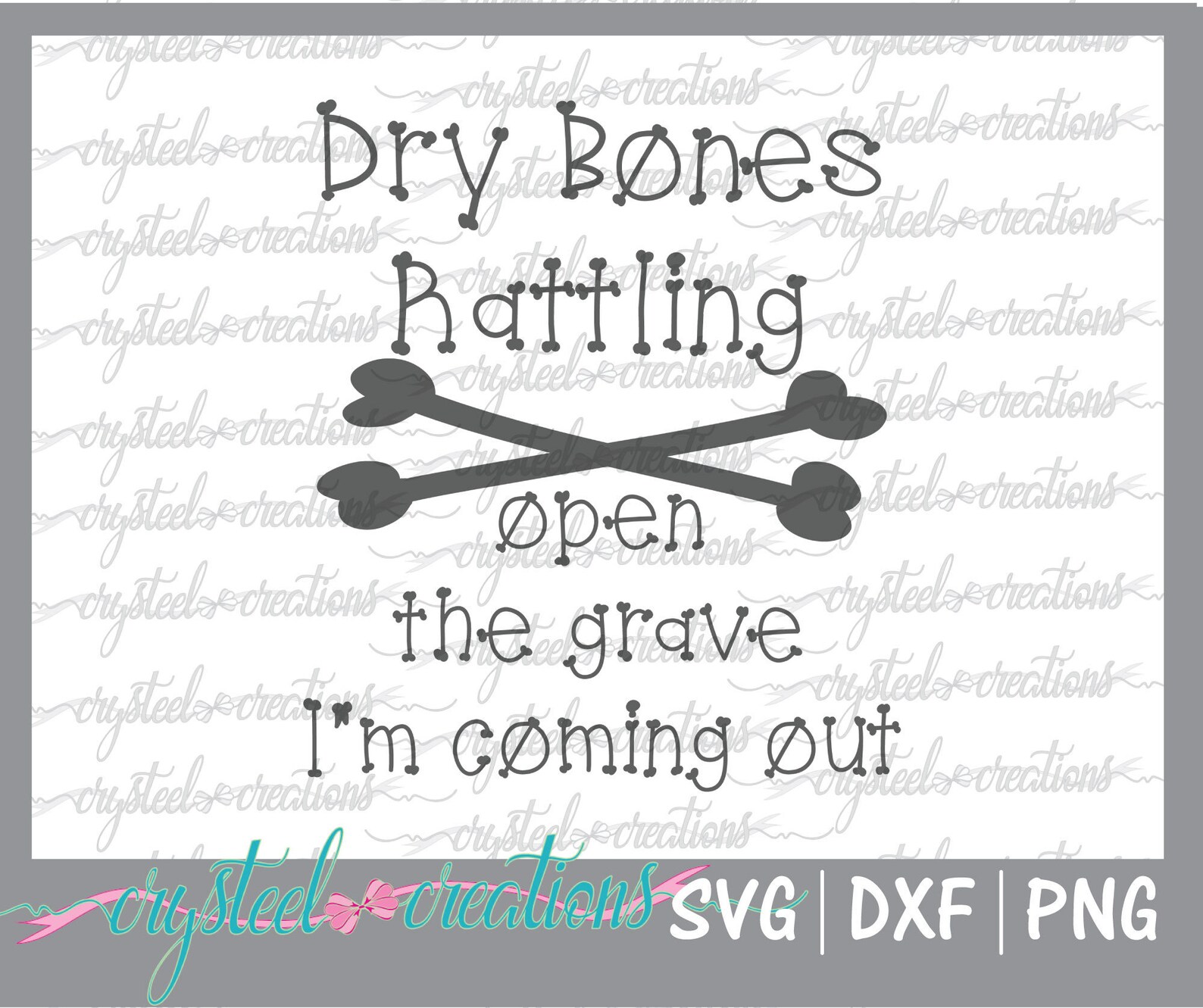 Dry Bones Rattling SVG PNG DXF Silhouette Cricut song Etsy