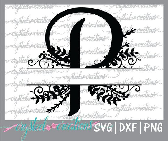 Download Letter P Split Monogram Svg Png Dxf Regal Split Alphabet Etsy