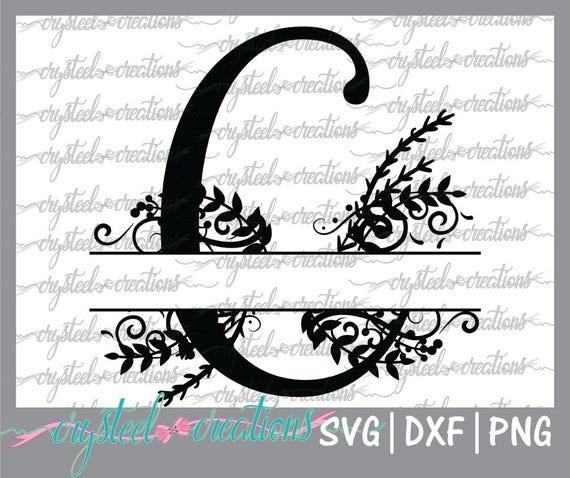 Download Letter C Split Monogram SVG PNG DXF Regal Split Alphabet ...