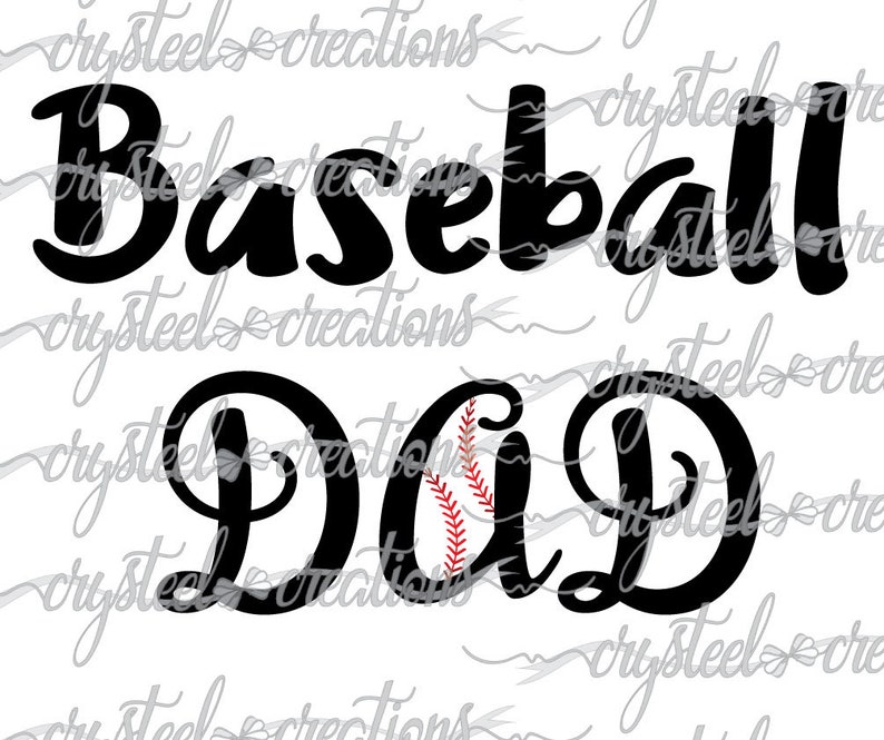 Baseball Dad SVG PNG DXF Silhouette Cut Baseball svg | Etsy