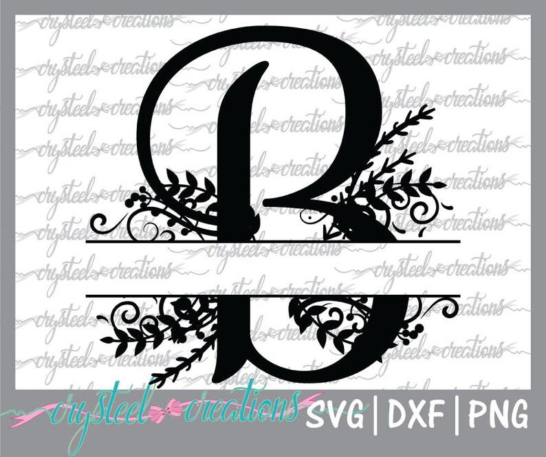 Download Letter B Split Monogram SVG PNG DXF Regal Split Alphabet ...
