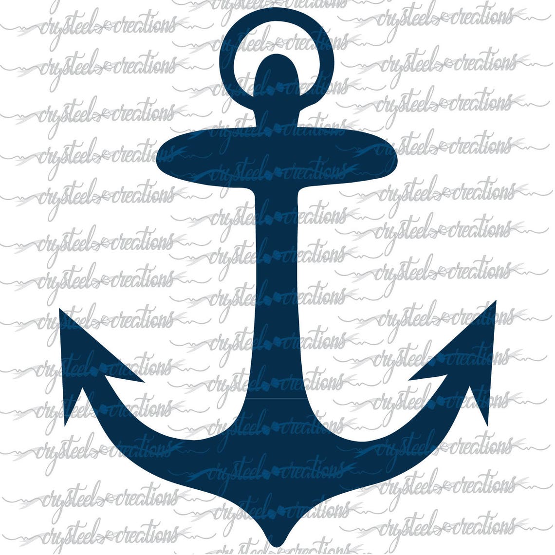 Download Floral Anchor Anchor with Flowers SVG PNG Silhouette | Etsy