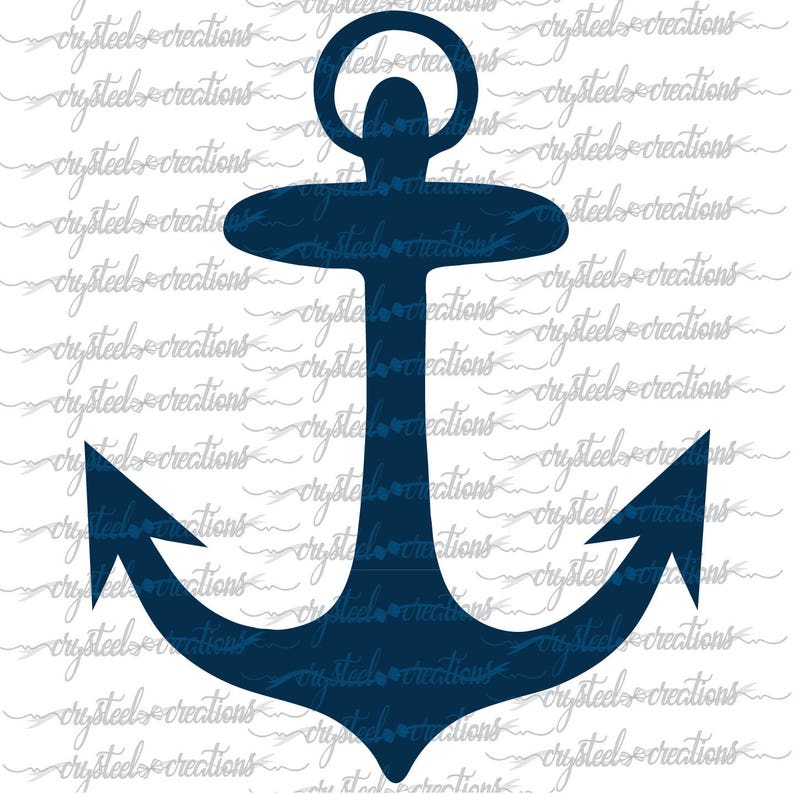 Download Floral Anchor Anchor with Flowers SVG PNG Silhouette | Etsy