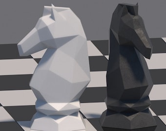 Giant Chess Piece - ROOK DIY Low Poly Paper Model Template, Paper Craf –