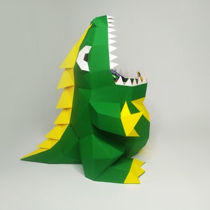 Papercraft 3d Dinosaur, Papercraft PDF Template for Dinosaur Box ...