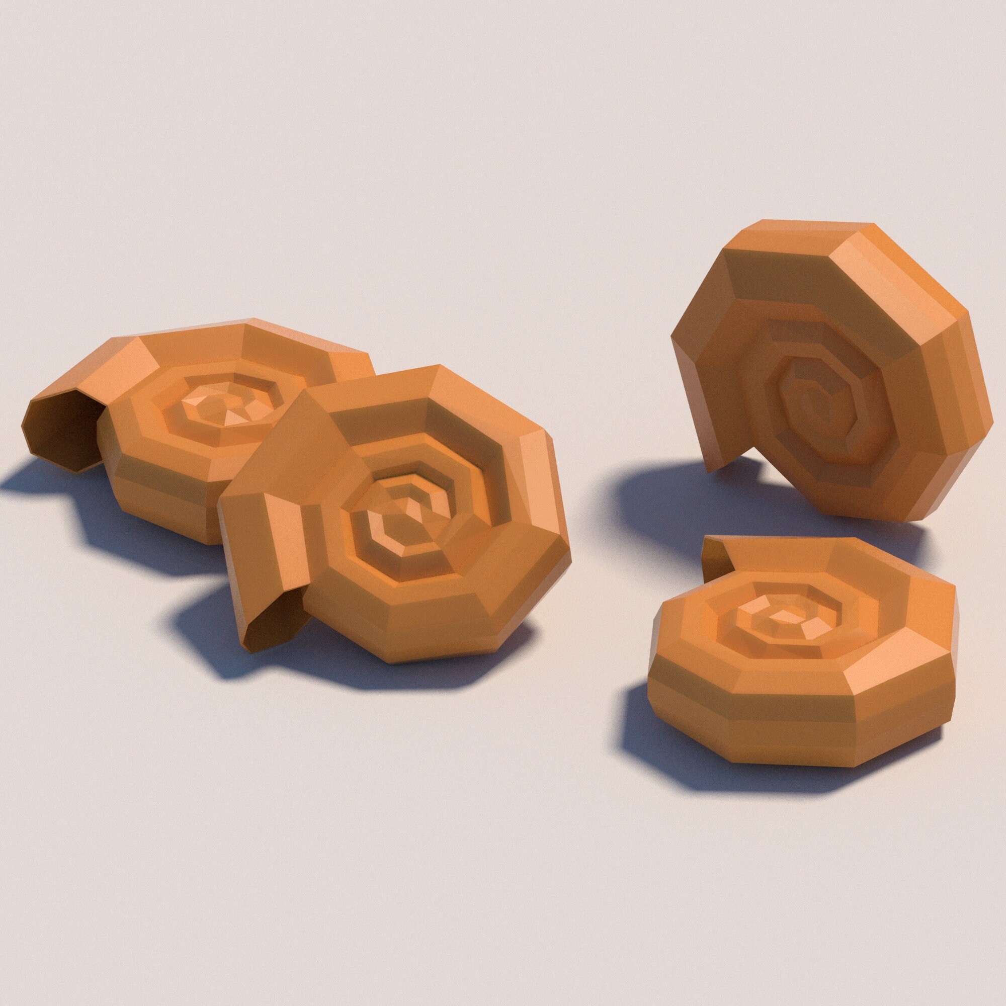 Papercraft PDF Template for Sea Shell, Origami, Paper, Sculpture ...