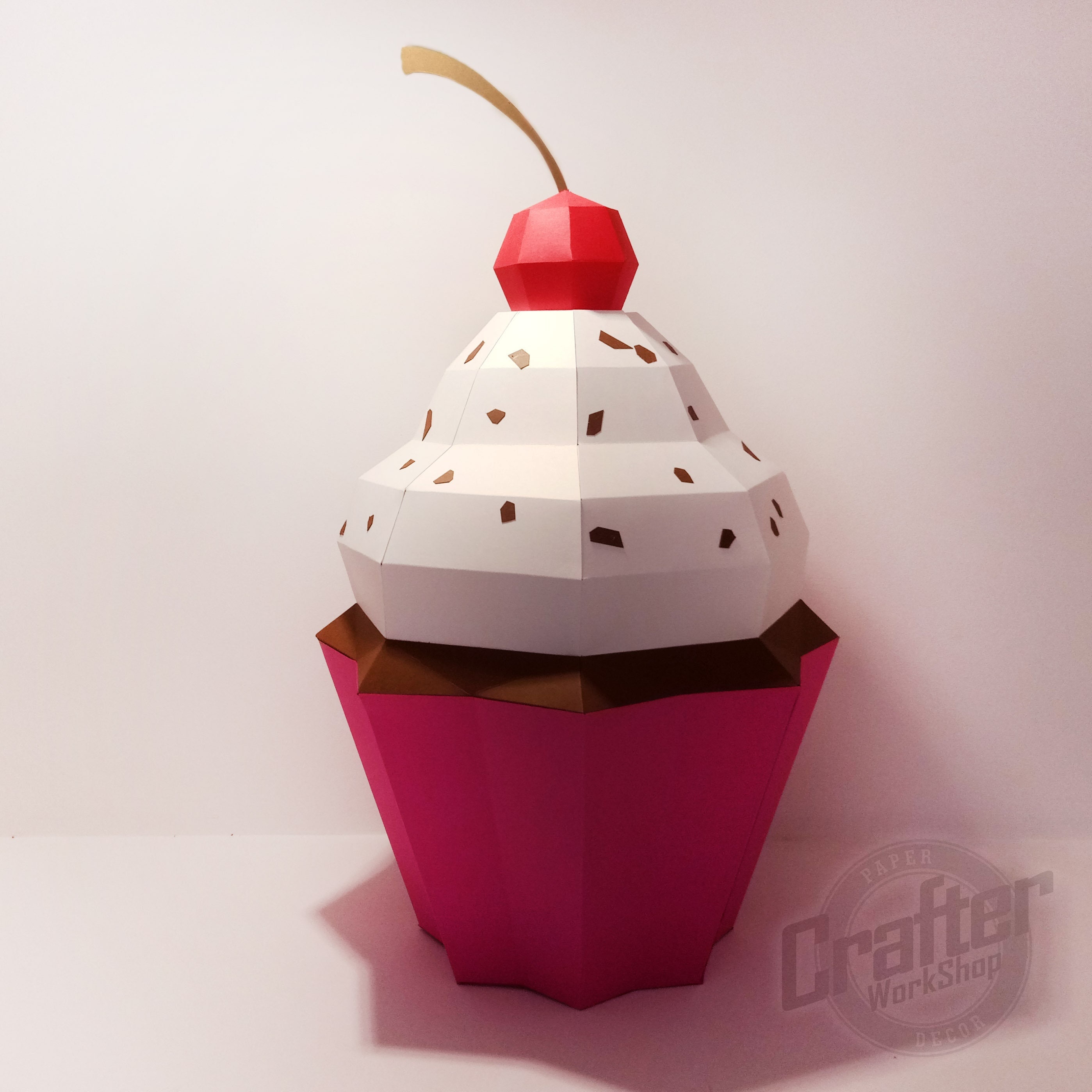 Modèle PDF cupcake papercraft, cupcake DIY, Origami 3D, Cupcake en papier,  Sculpture, cupcake pepakura, cupcake décoration -  France