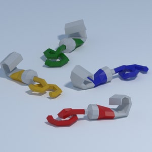 Papercraft 3D Farbtube, Low-Poly Papercraft Farbtube, Papier Dekor, DIY Schablone, Geschenk für Künstler, Pepakura Schablone