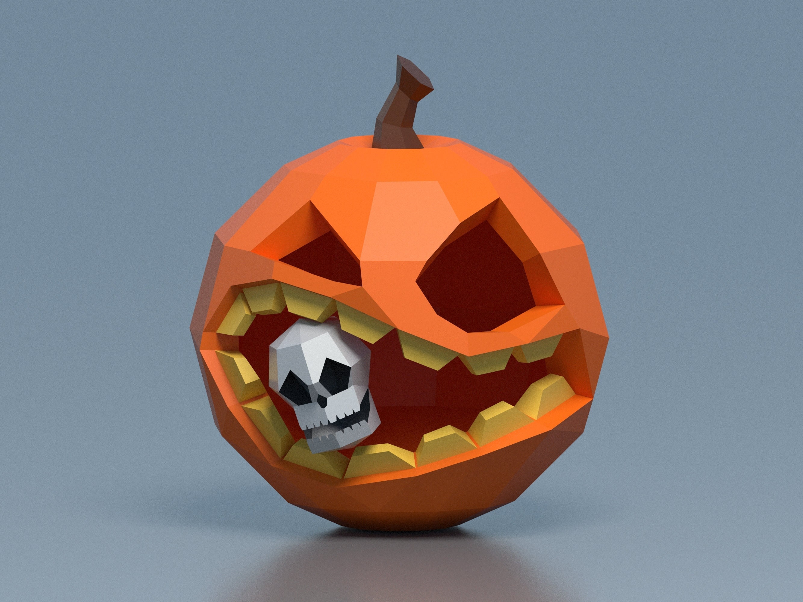 Halloween-Buchstaben-Banner Mit Totenkopf – Fluoreszierend, Mit Kürbis-Motiven