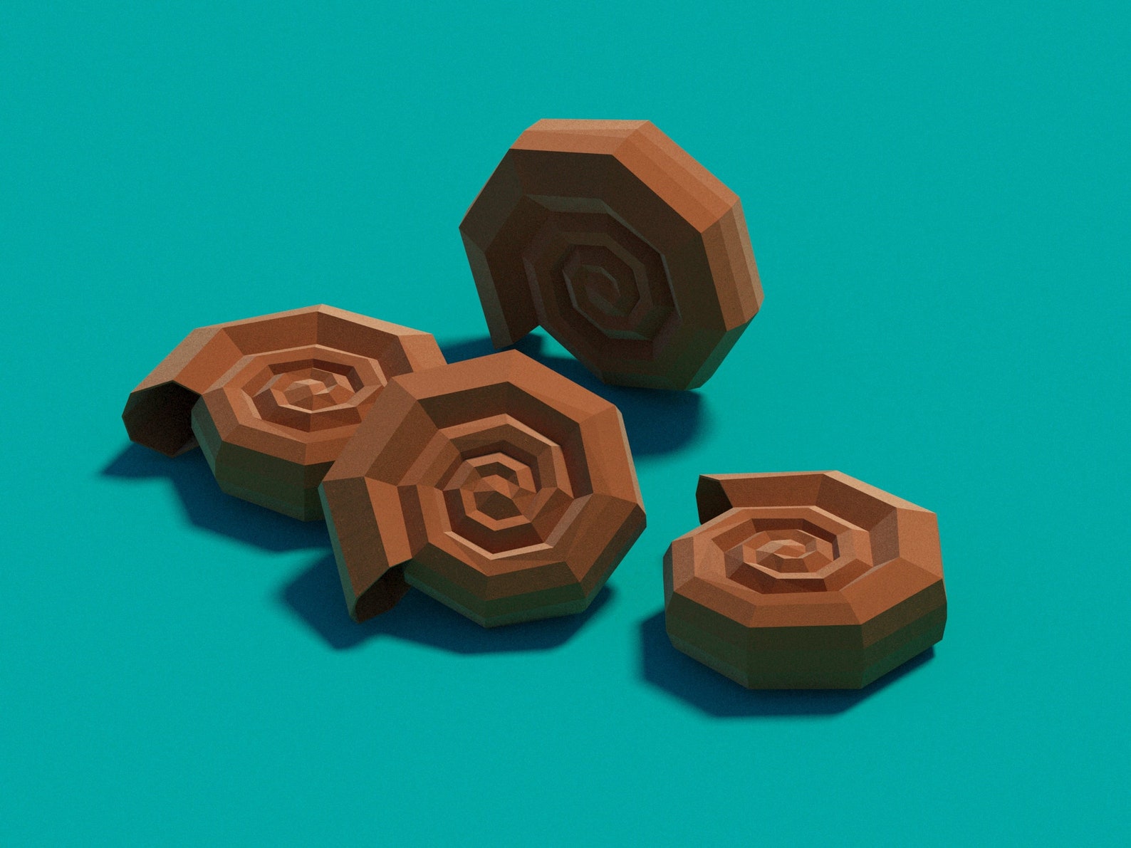 Papercraft PDF Template for Sea Shell, Origami, Paper, Sculpture ...