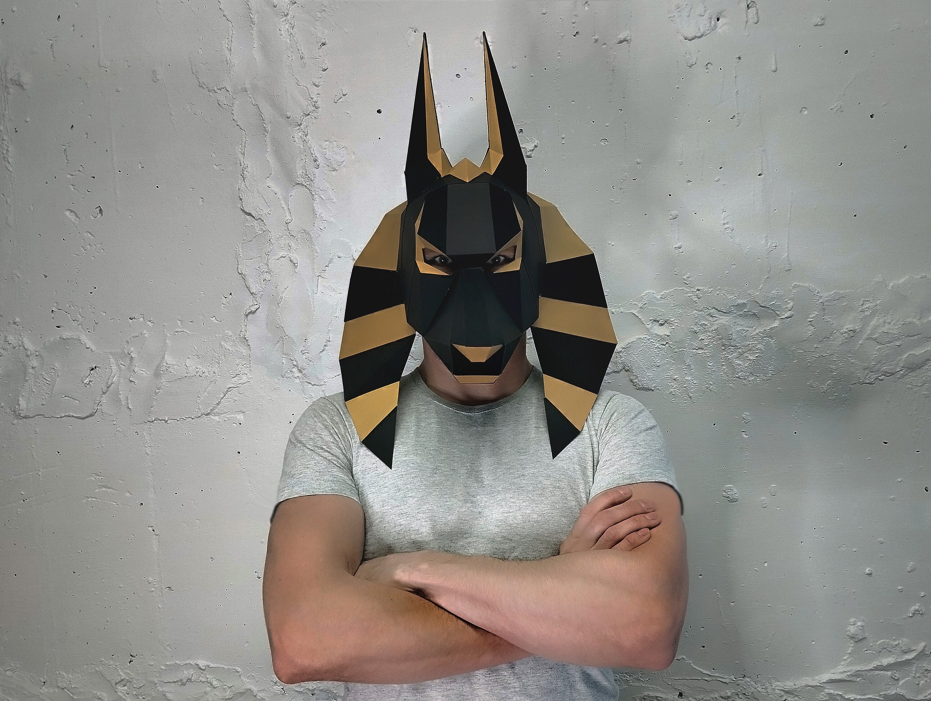 Papercraft DIY Anubis Mask, Paper 3d Anubis Mask, Anubis Template, SVG  Anubis Mask, 3D Egyptian God Mask, Low Poly Paper Mask, Origami Mask - Etsy  Israel, image size:3000x2258