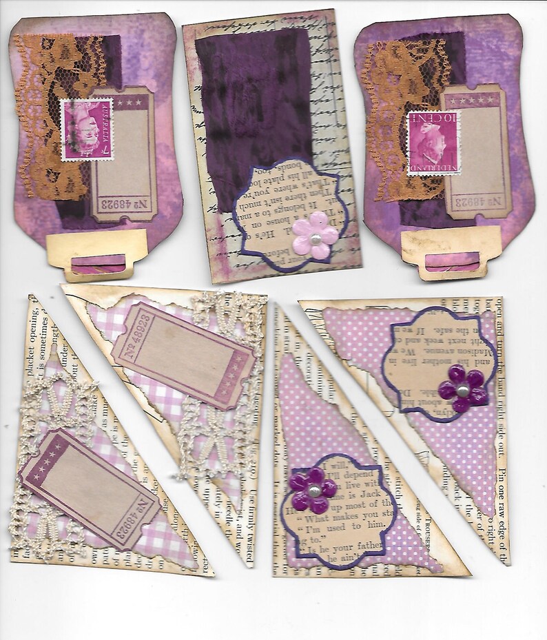 Purple Digital Download Junk Journal Ephemera Scrapbooking Etsy