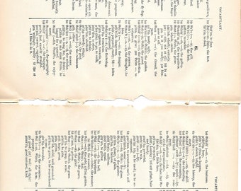 Digital Download German Vocabulary Words Junk Journal Ephemera