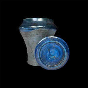 Deep Blue Cremation Urn | Artistic Unique Urn | HandCrafted Unique Urn  | Custom Unique Urn For Ashes | Cremation Urn | Pet Urn | Raku Urn |
