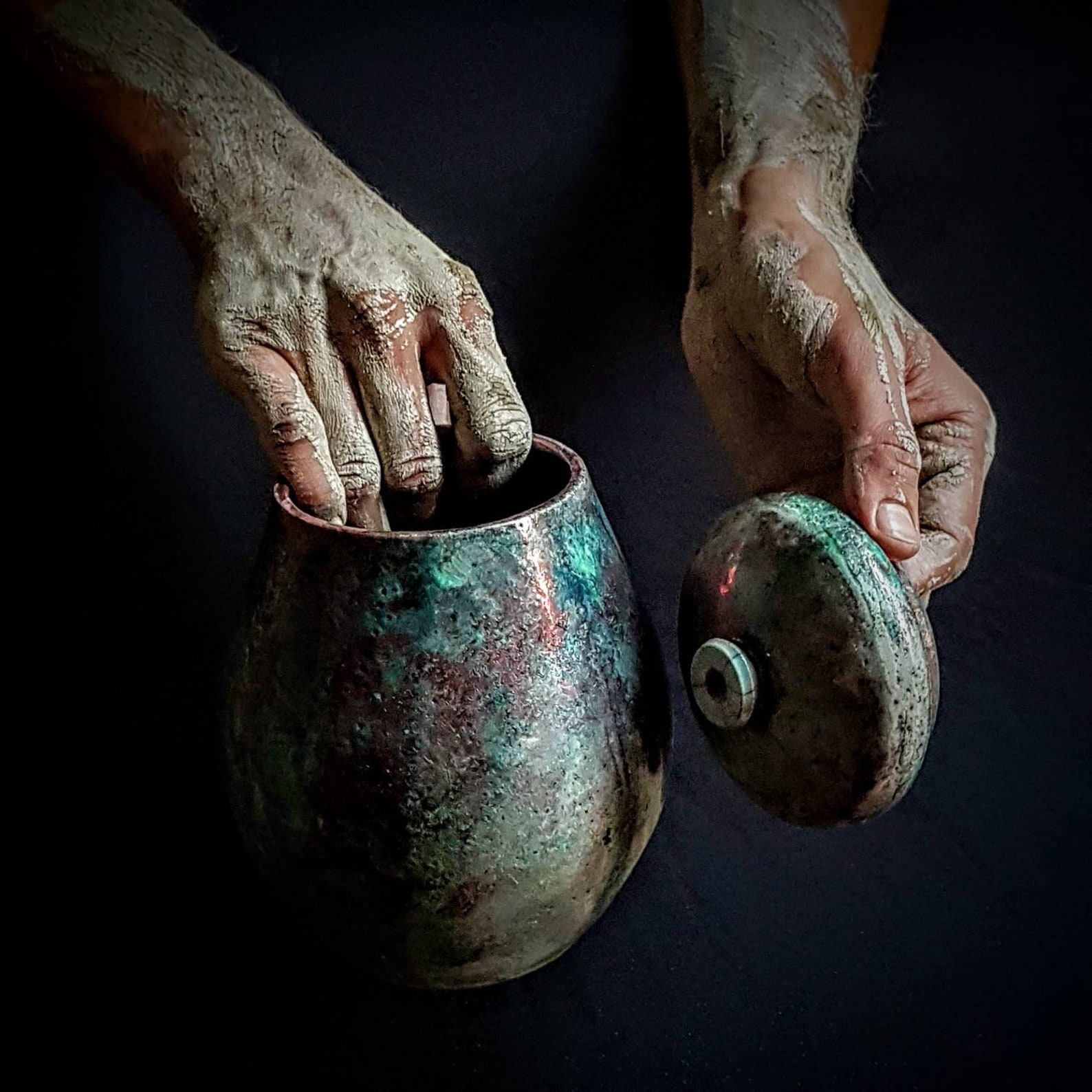 Raku Artistic Urn for Ashes Unique Cremation Urn for human Etsy