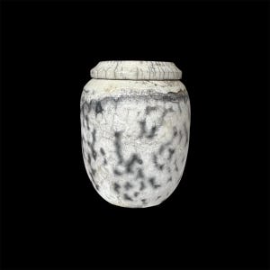 Handmade Ceramic Keepsake for Ashes | Naked Raku Pet Urn | Handmade Ceramic Ashes Urn | Custom pet urn