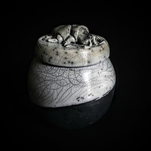 Ancient Scarab Beetle Raku Ceramic Urn | Modern Artistic Urn | Cremation Urn For Human Or Pet Ashes | Suitable For Human Or Pet | Unique Urn