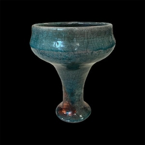 Handmade Raku Copal Burner: Ceremonial Incense Chalice