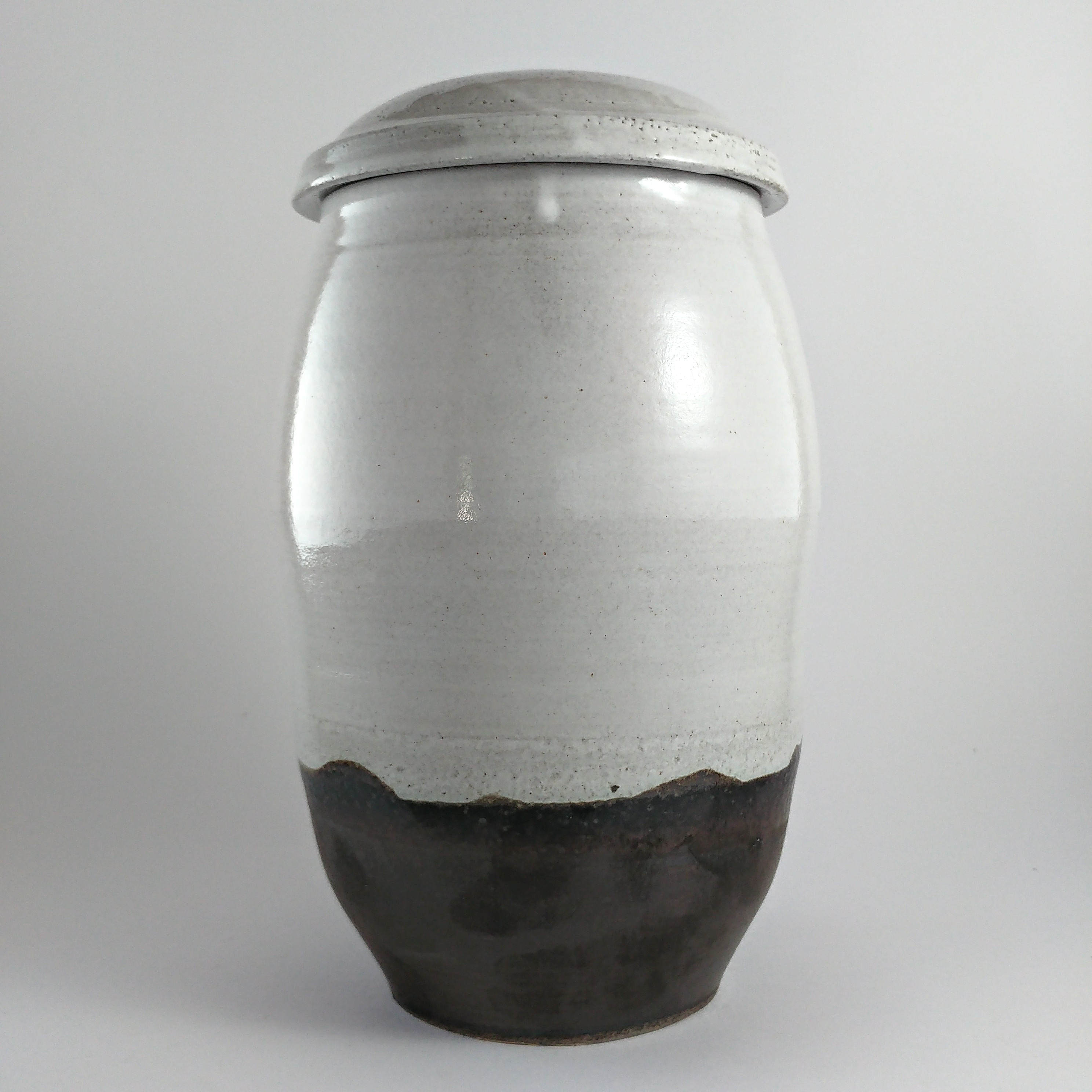 White Ceramic Urn for Human Ashes Modern Cremation Urns One of a Kind