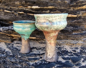 Raku Handmade Smudge Bowl | Rustic Copal Burner | Ceremonial Chalice For Rituals | Raku Copalera For Shamans | Resin Burner | Mexica | Aztec