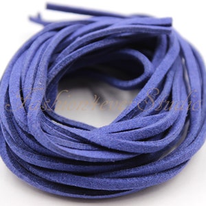 4 Meters 2.5x1.5mm Faux Suede Cord, Faux Leather Cord, Leather Beading String, Beading Supplies, Jewelry Supplies