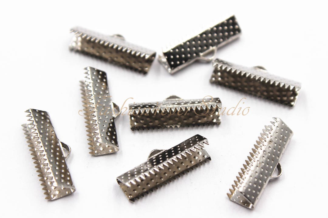 Silver Plated Metal Ribbon Crimp 30mm 25mm 20mm 15mm 10mm 7mm Etsy