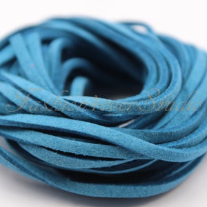4 Meters 2.5x1.5mm Faux Suede Cord, Faux Leather Cord, Leather Beading String, Beading Supplies, Jewelry Supplies