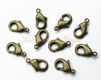 Antique Brass Bronze Lobster Clasps, 11mm 15mm 18mm,Bronze Beads, Brass Findings, Jewelry Findings, Beading Suppliers, Jewelry Suppliers